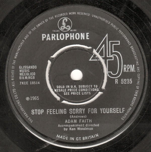 Adam Faith - Stop Feeling Sorry For Yourself (7