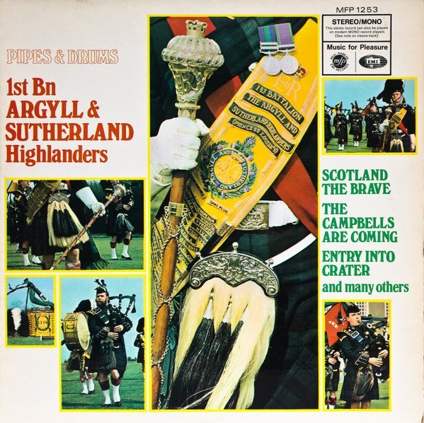 1st Bn Argyll & Sutherland Highlanders* - Pipes & Drums (LP, Album)