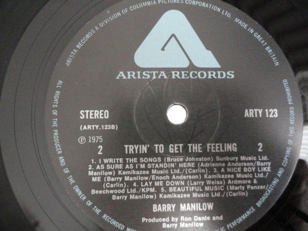 Barry Manilow - Tryin' To Get The Feeling (LP, Album)