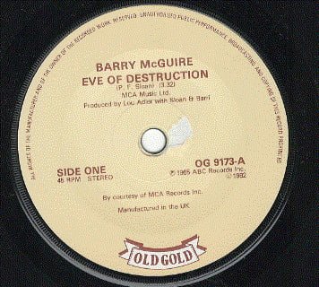 Barry McGuire / Three Dog Night - Eve Of Destruction / Mama Told Me Not To Come (7