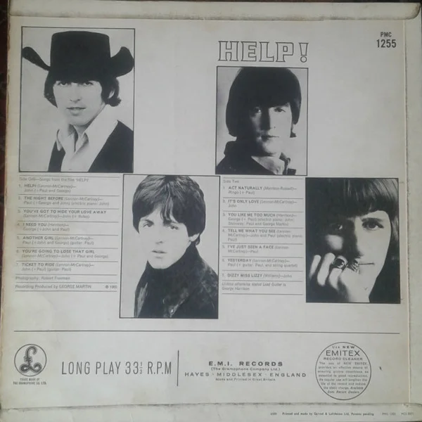 The Beatles Help! Record selling Album Vintage