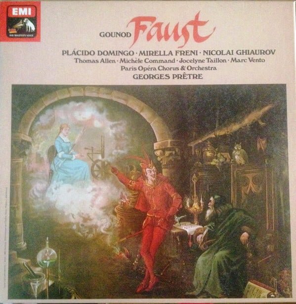 Charles Gounod, Placido Domingo, Mirella Freni, Nicolai Ghiaurov, Georges Prêtre, Thomas Allen, Michèle Command, Jocelyne Taillon, Marc Vento, Paris Opera Chorus* & Orchestra* - Faust (4xLP, Album)