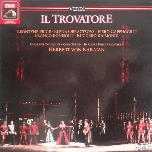 Verdi* - Leontyne Price, Elena Obraztsova, Piero Cappuccilli, Franco Bonisolli, Ruggero Raimondi, Chor der Deutschen Oper Berlin, Berliner Philharmoniker, Herbert Von Karajan - Il Trovatore (2xLP, DMM + Box)