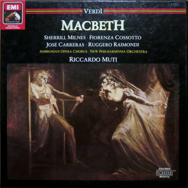 Verdi* - Sherrill Milnes, Fiorenza Cossotto, José Carreras, Ruggero Raimondi, Ambrosian Opera Chorus* - New Philharmonia Orchestra, Riccardo Muti - Macbeth (2xLP + Box)