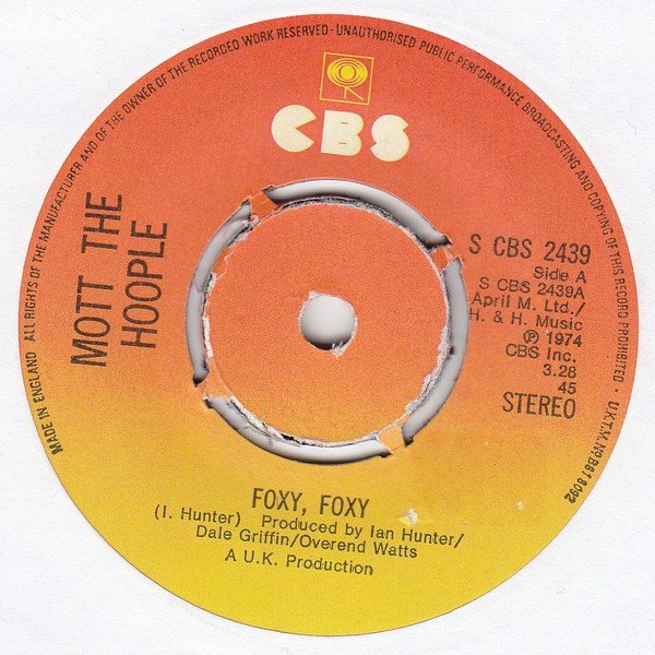 Mott The Hoople - Foxy, Foxy (7