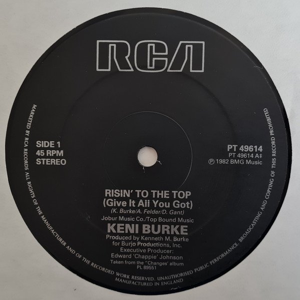 Keni Burke - Risin' To The Top (12