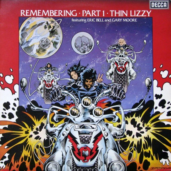 Thin Lizzy Featuring Eric Bell (2) And Gary Moore - Remembering Part 1 (LP, Comp)