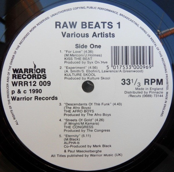 Various - Raw Beats 1 (LP)