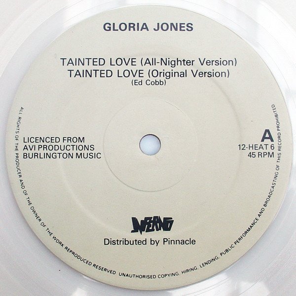 Gloria Jones / Various - Tainted Love / 6T's Houseparty (12