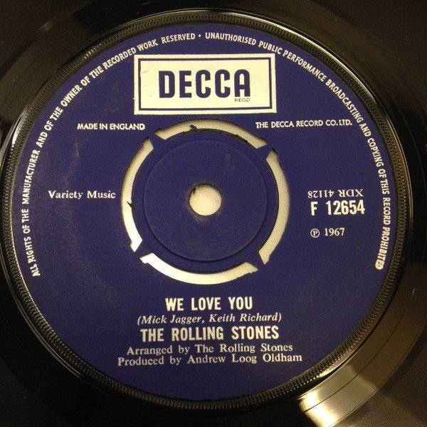 The Rolling Stones - We Love You / Dandelion (7