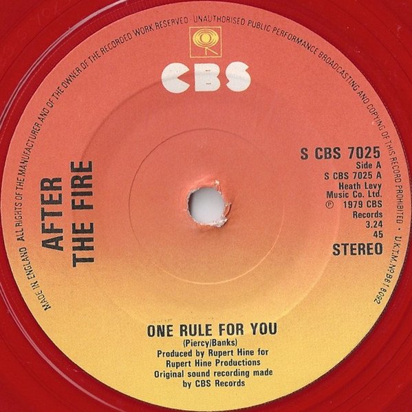 After The Fire - One Rule For You