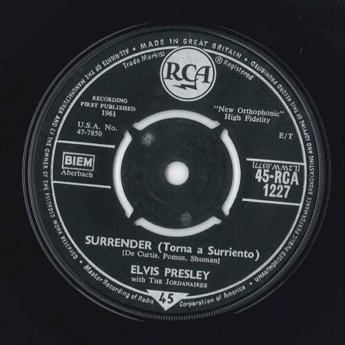 Elvis Presley - Surrender (Torna A Surriento)