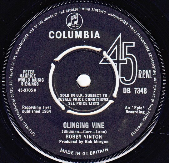 Bobby Vinton - Clinging Vine