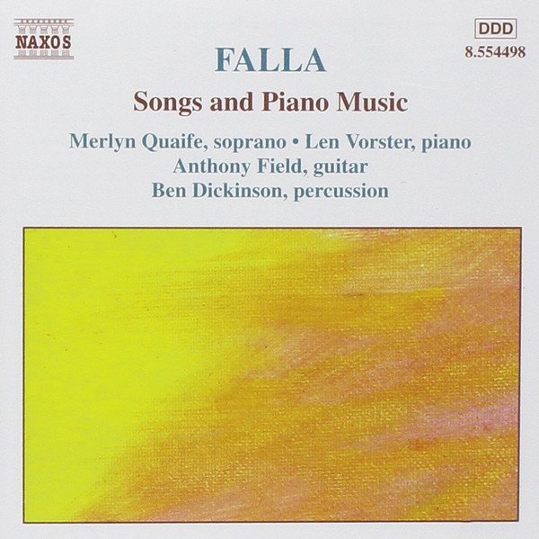 Manuel De Falla - Songs And Piano Music