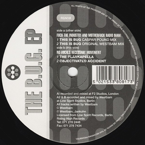 Fuck The Industry And Motherfuck Radio, Man! - The B.U.G. EP