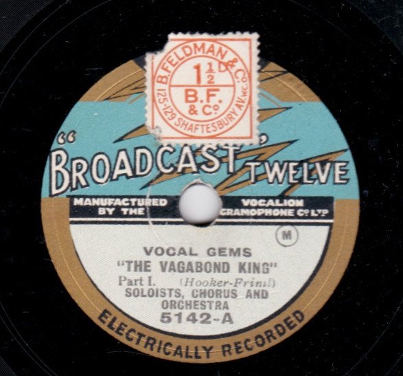 Unknown Artist - Vocal Gems From “The Vagabond King