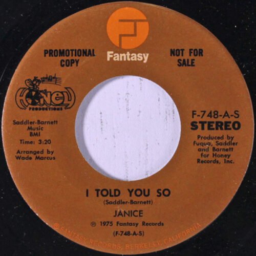 Janice (8) - I Told You So
