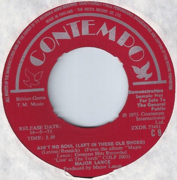 Major Lance - Ain't No Soul (Left In These Ole Shoes) / Investigate