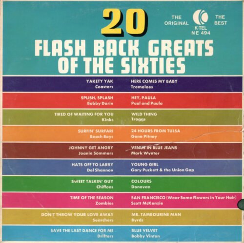 Various - 20 Flash Back Greats Of The Sixties