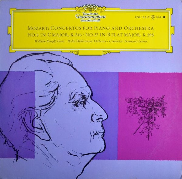 Wolfgang Amadeus Mozart - Concerto For Piano And Orchestra No.8 In C Major, K.246  And No.27 In B Flat Major, K.595