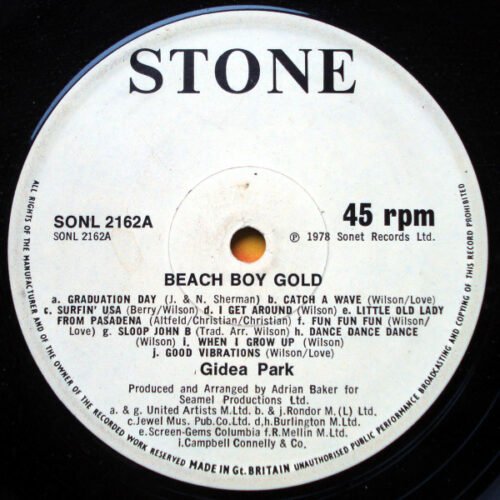 Gidea Park - Beach Boy Gold / Lady Be Good