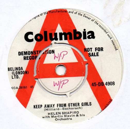 Helen Shapiro - Keep Away From Other Girls