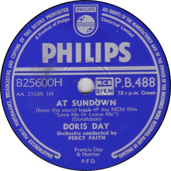 Doris Day - At Sundown / Never Look Back