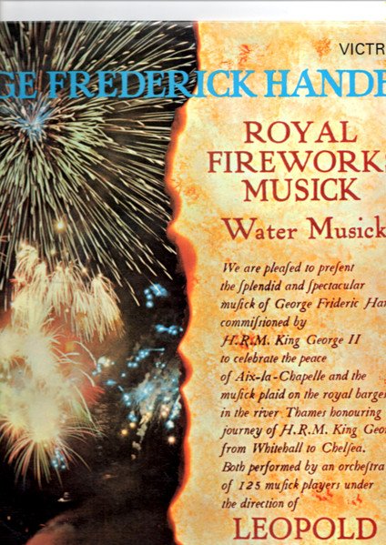 Leopold Stokowski - Royal Fireworks Musick:  Water Musick