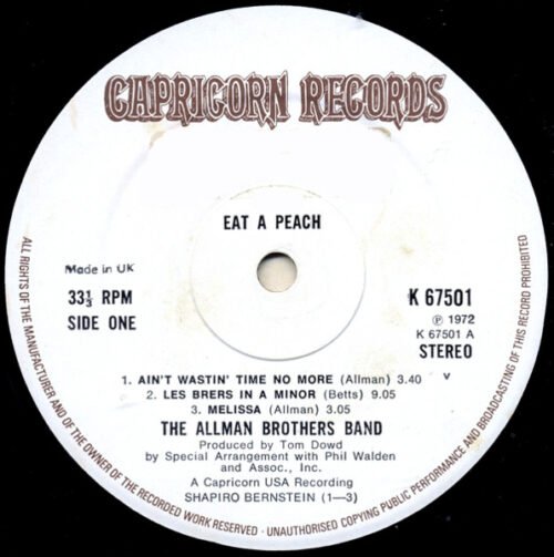 The Allman Brothers Band - Eat A Peach