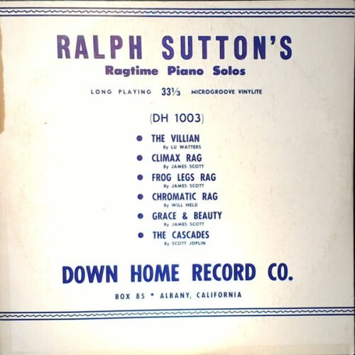Ralph Sutton (2) - Ragtime Piano Solos