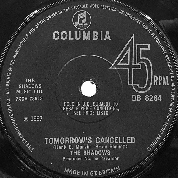 The Shadows - Tomorrow's Cancelled