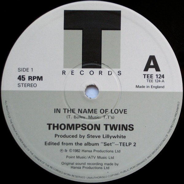 Thompson Twins - In The Name Of Love