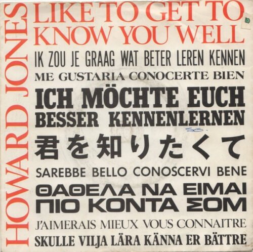 Howard Jones - Like To Get To Know You Well