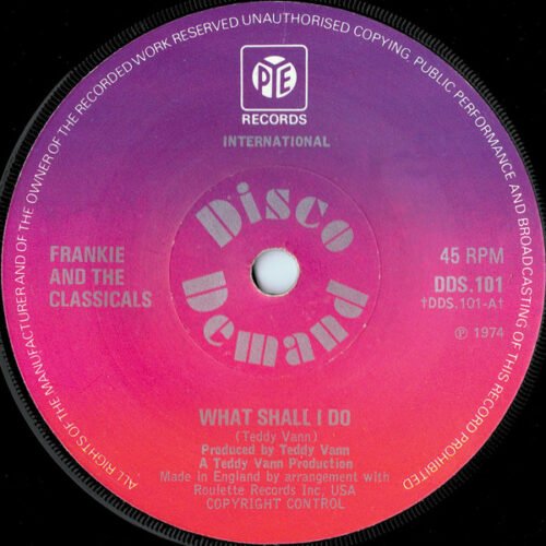 Frankie And The Classicals - What Shall I Do
