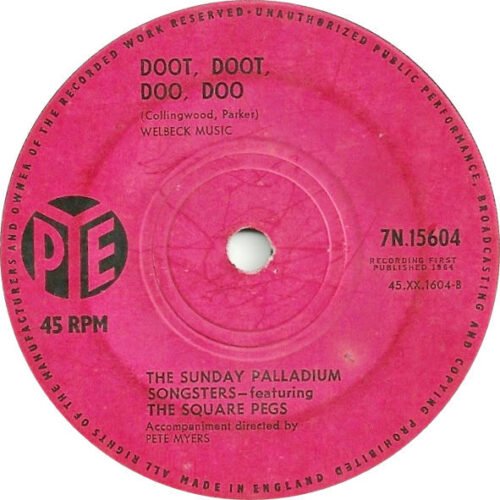 The Sunday Palladium Songsters - I Wanna Go Home / Doot, Doot, Doo, Doo