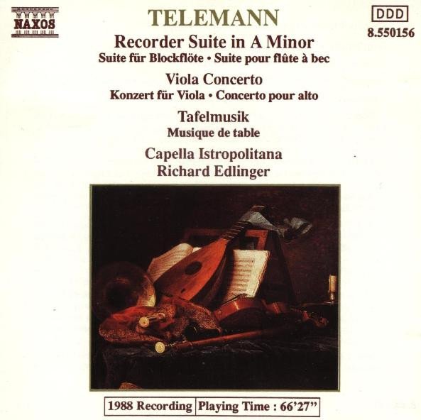Georg Philipp Telemann - Recorder Suite In A Minor - Viola Concerto - Tafelmusik