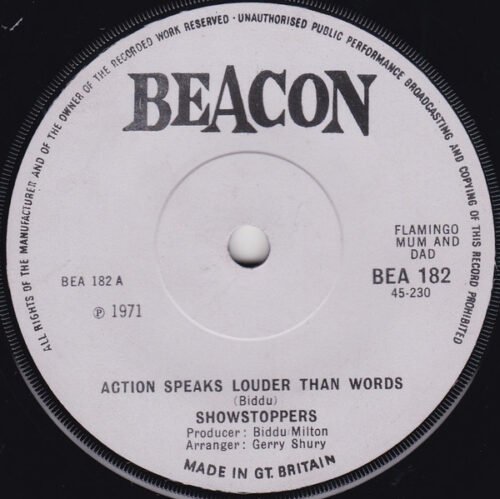 The Show Stoppers - Action Speaks Louder Than Words