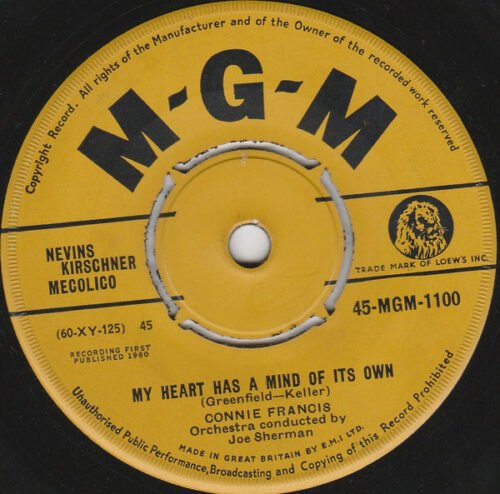 Connie Francis - My Heart Has A Mind Of Its Own