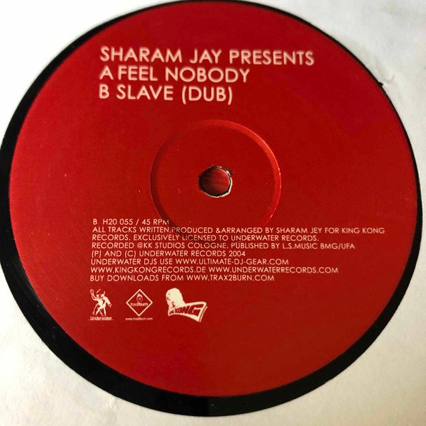 Sharam Jey - Feel Nobody / Slave (Dub)