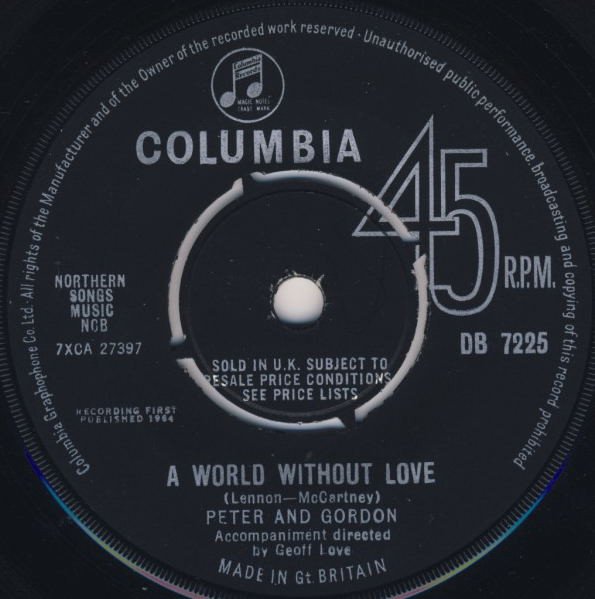 Peter & Gordon - A World Without Love vinyl record