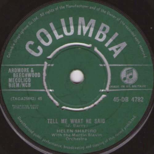 Helen Shapiro - Tell Me What He Said