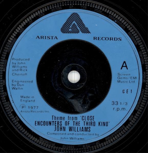 John Williams (4) - Theme From 'Close Encounters Of The Third Kind' vinyl record