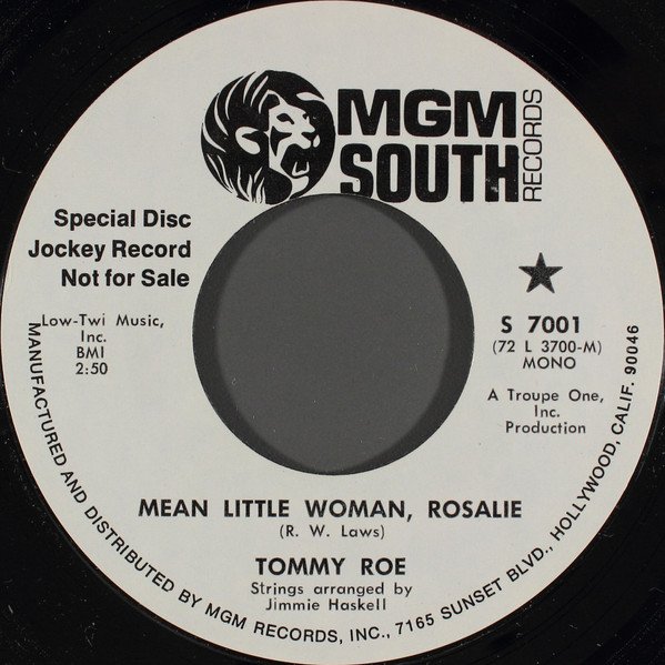 Tommy Roe - Mean Little Woman, Rosalie