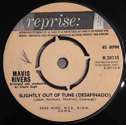 Mavis Rivers - Slightly Out Of Tune (Desafinado) / Footsteps Of A Fool