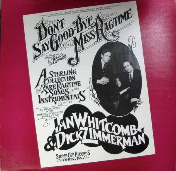 Ian Whitcomb - Don't Say Good-Bye, Miss Ragtime vinyl record