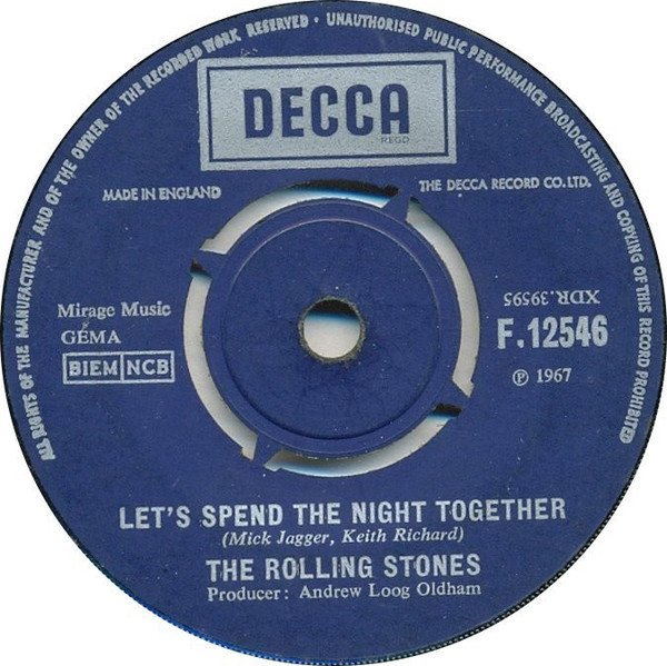 The Rolling Stones - Let's Spend The Night Together vinyl record