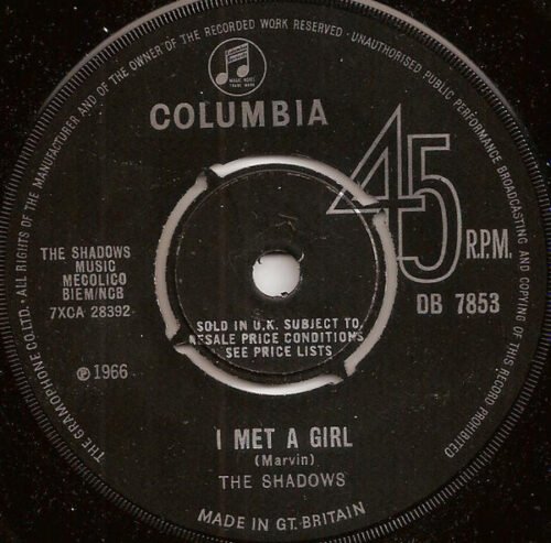 The Shadows - I Met A Girl