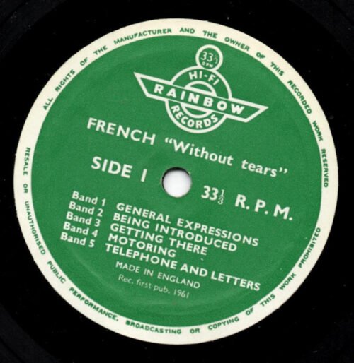 Unknown Artist - French "Without Tears"