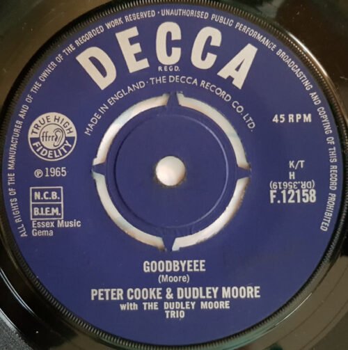 Peter Cook & Dudley Moore - Goodbyeee / Not Only But Also