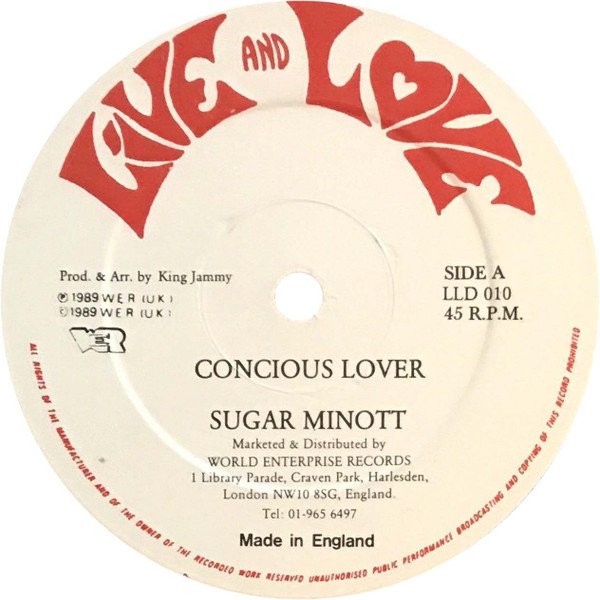 Sugar Minott - Conscious Lover / Same Friend